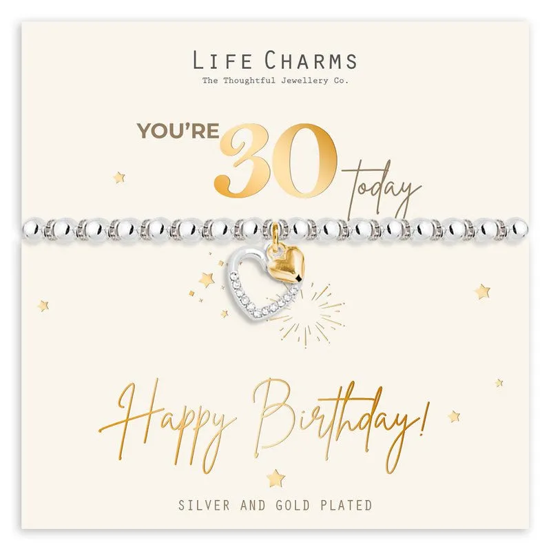 30th Happy Birthday Bracelet