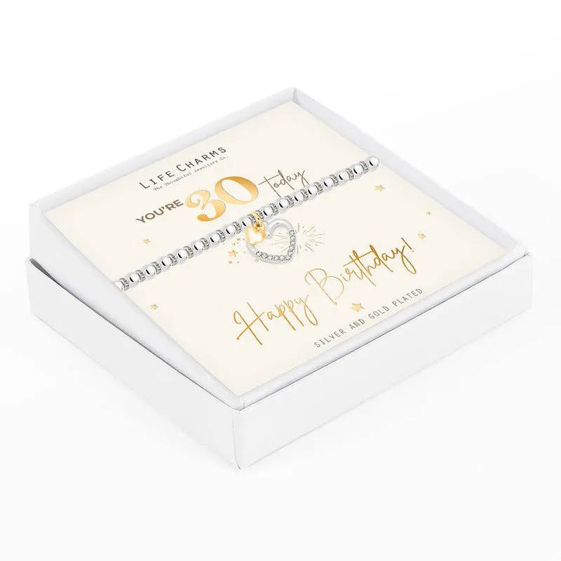 30th Happy Birthday Bracelet