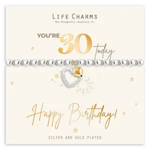 30th Happy Birthday Bracelet