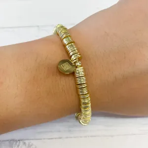B.B. Lila -  Pretty Rad Single Tube with Metal Disc Bracelet