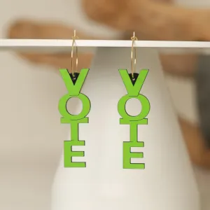 brat Vote Hoop Earrings