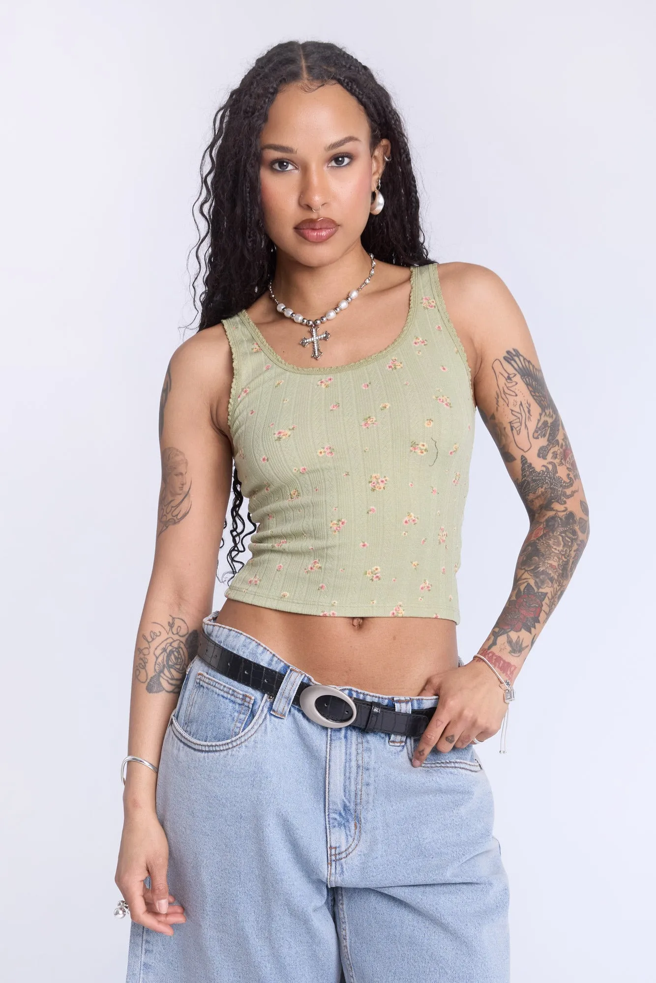 Camisole motif floral