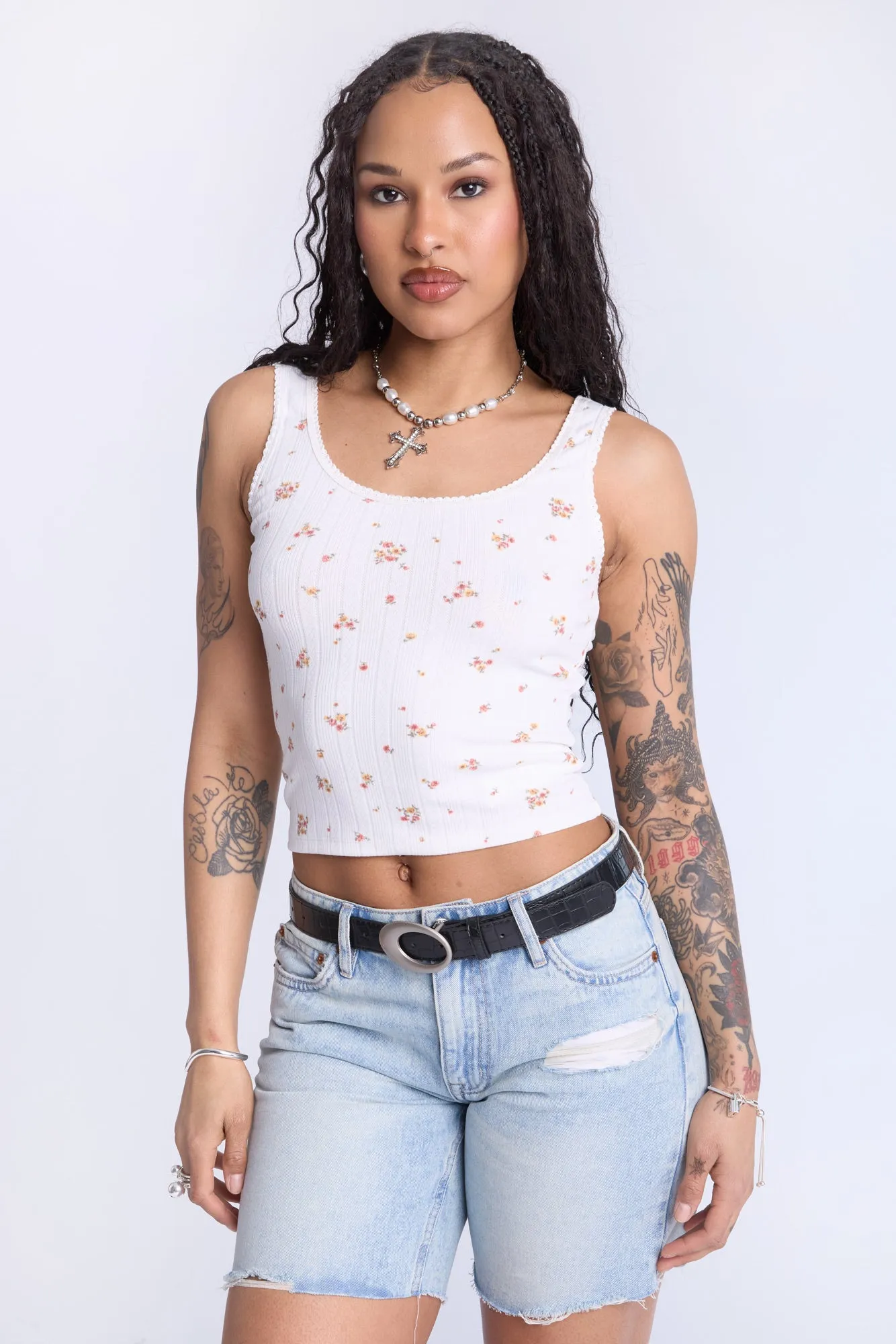Camisole motif floral