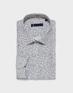 Chemise slim motif fleurs