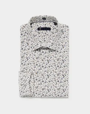 Chemise slim motif floral