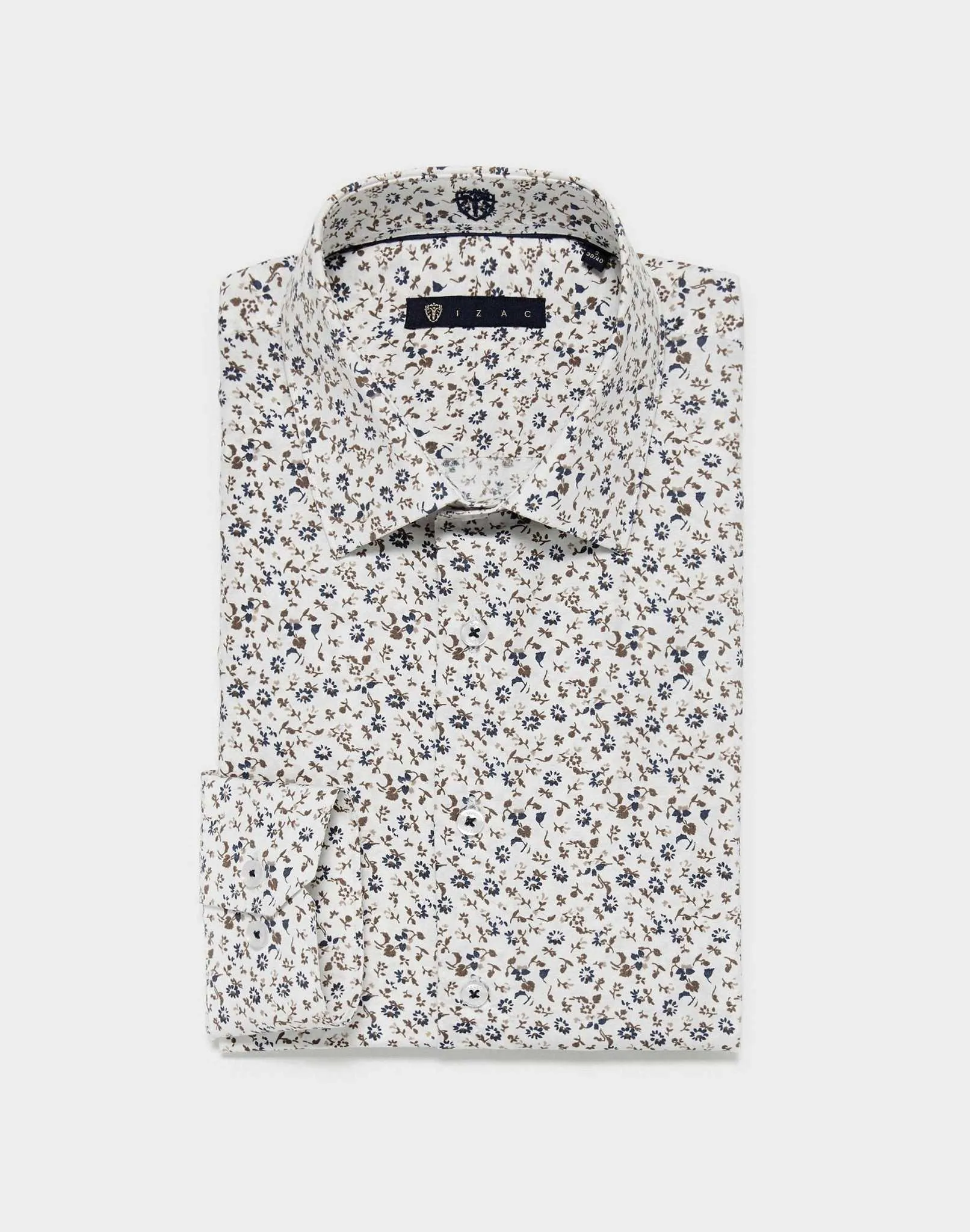 Chemise slim motif floral