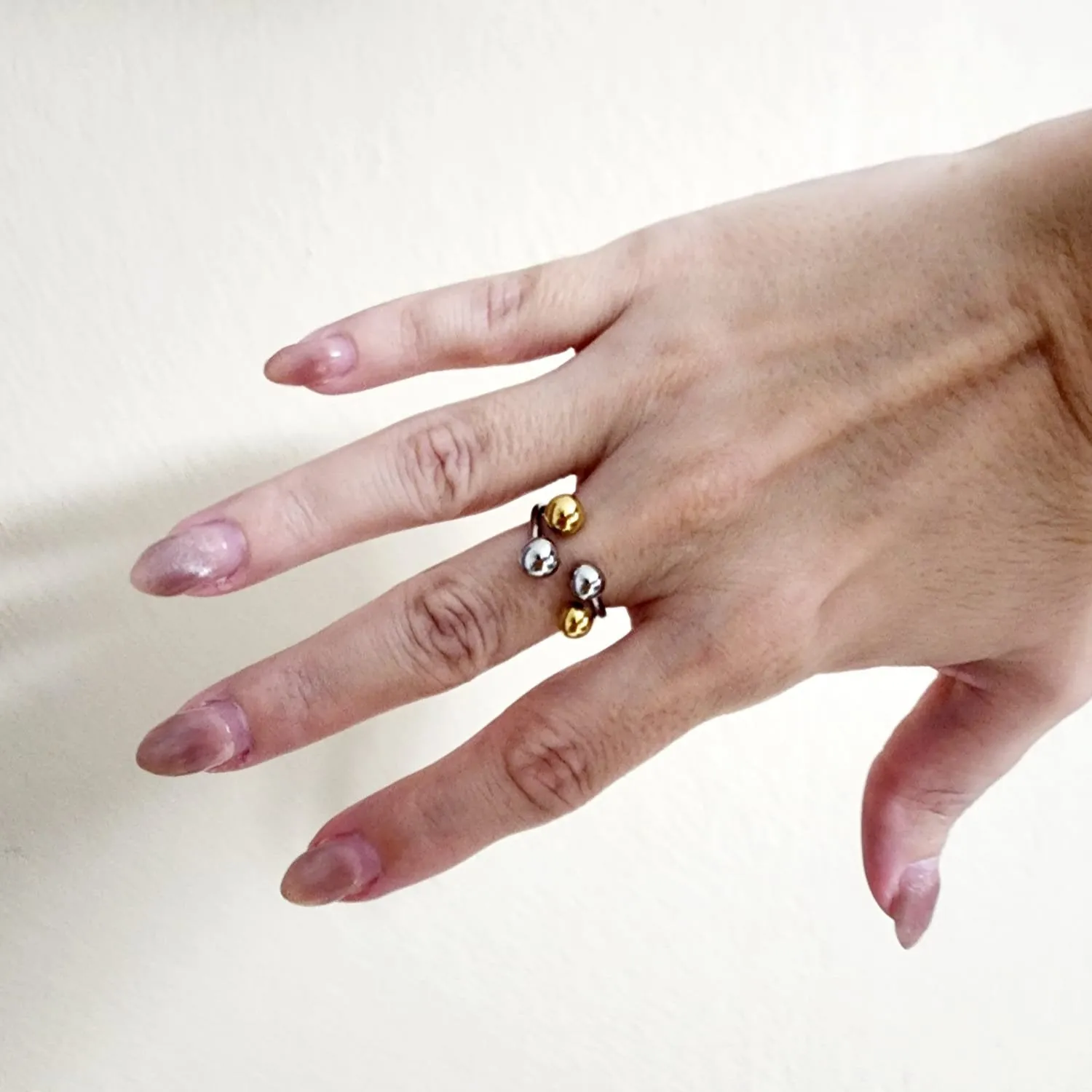Dots Party Two tone Ring