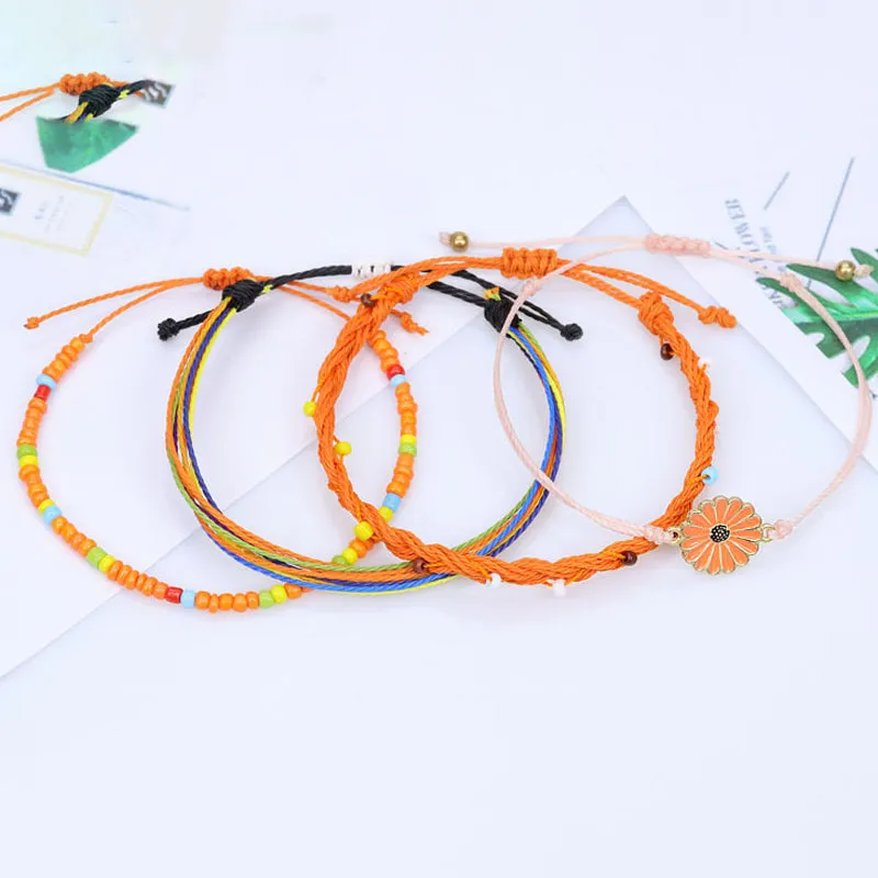 Ensemble De Bracelets Tresss  Fleurs