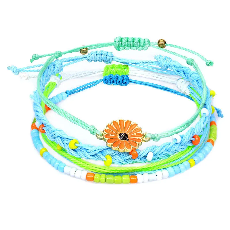 Ensemble De Bracelets Tresss  Fleurs