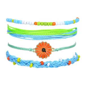 Ensemble De Bracelets Tresss  Fleurs