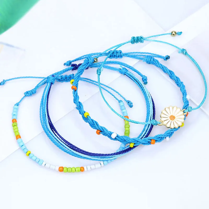 Ensemble De Bracelets Tresss  Fleurs