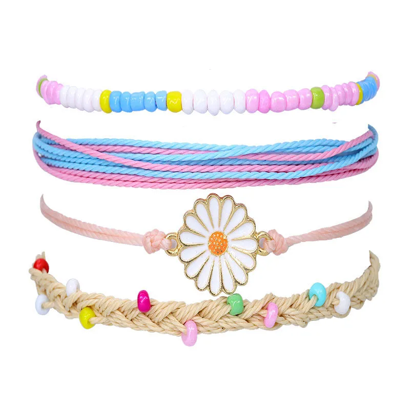 Ensemble De Bracelets Tresss  Fleurs