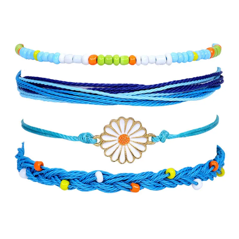 Ensemble De Bracelets Tresss  Fleurs