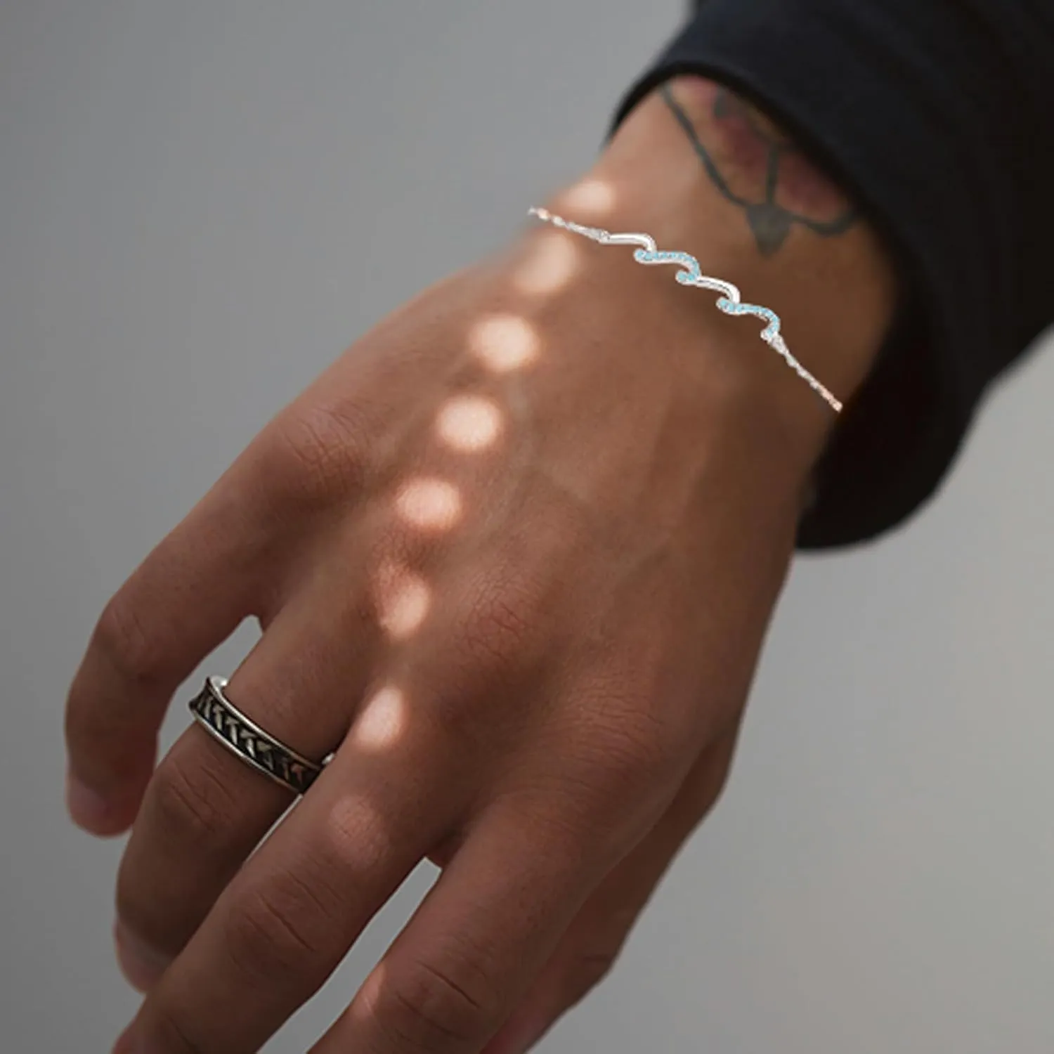 Gift for Best Friends Female,Wave Friendship Bracelet for Women,Bestie Gifts for Women,925 Sterling Silver Bracelet Gifts for Friends Birthday Gift Graduation Gift