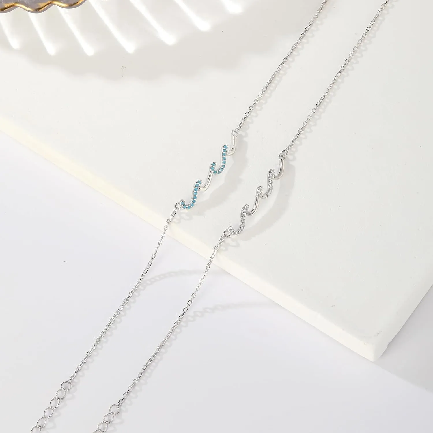 Gift for Best Friends Female,Wave Friendship Bracelet for Women,Bestie Gifts for Women,925 Sterling Silver Bracelet Gifts for Friends Birthday Gift Graduation Gift