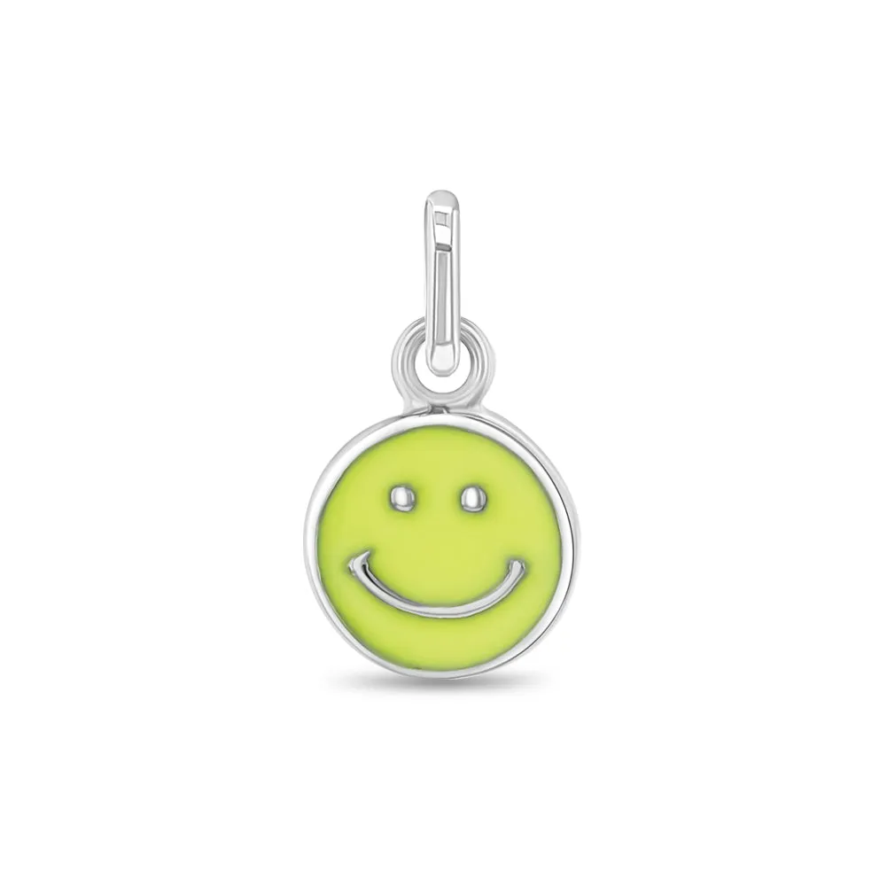 Happy Face Kids / Children's / Girls for Charm Bracelet - Sterling Silver