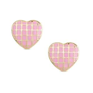 Lily Nily Lattice Heart Stud