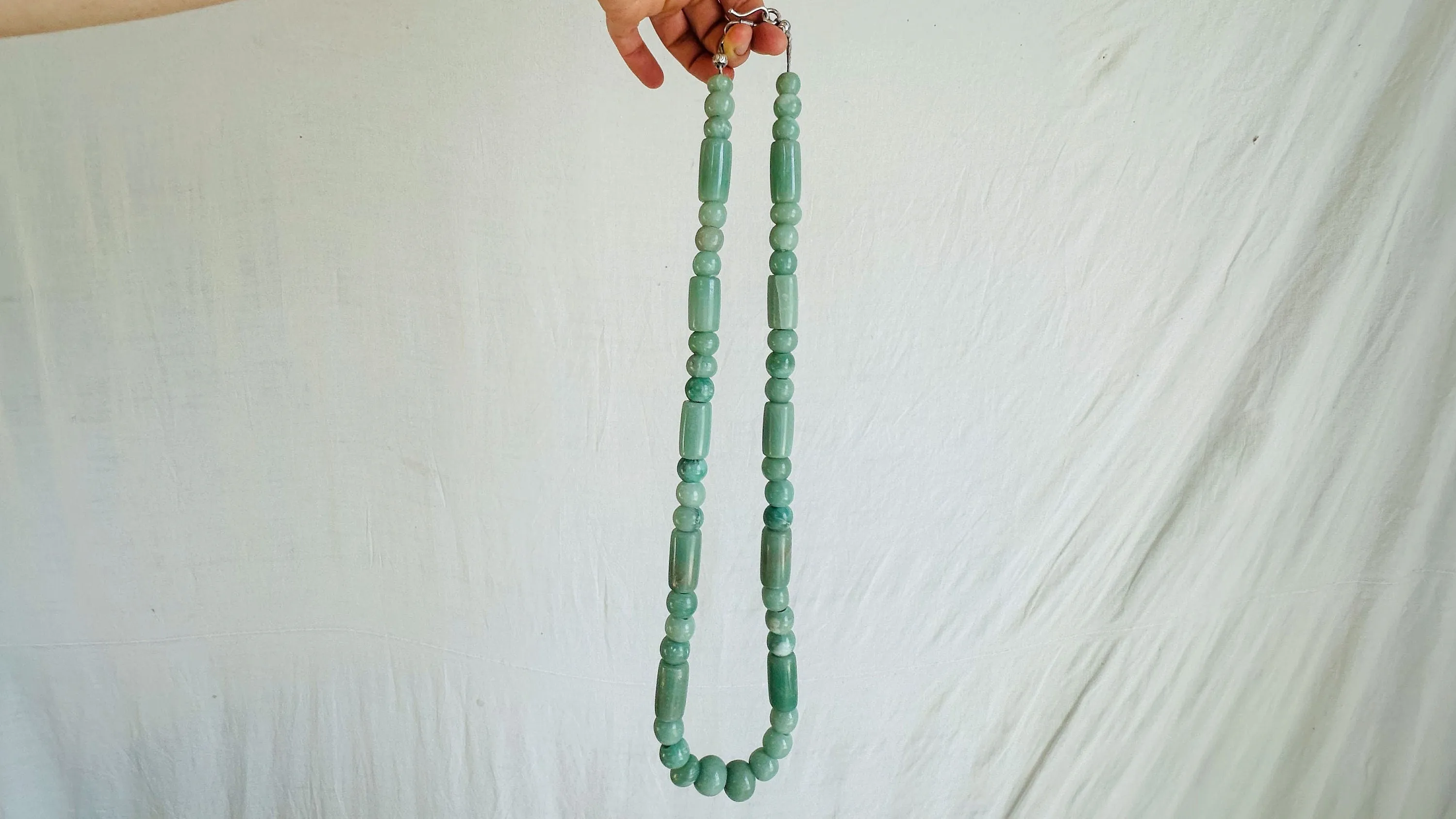 Long Jade Necklace. Oaxaca. Replica. 2484