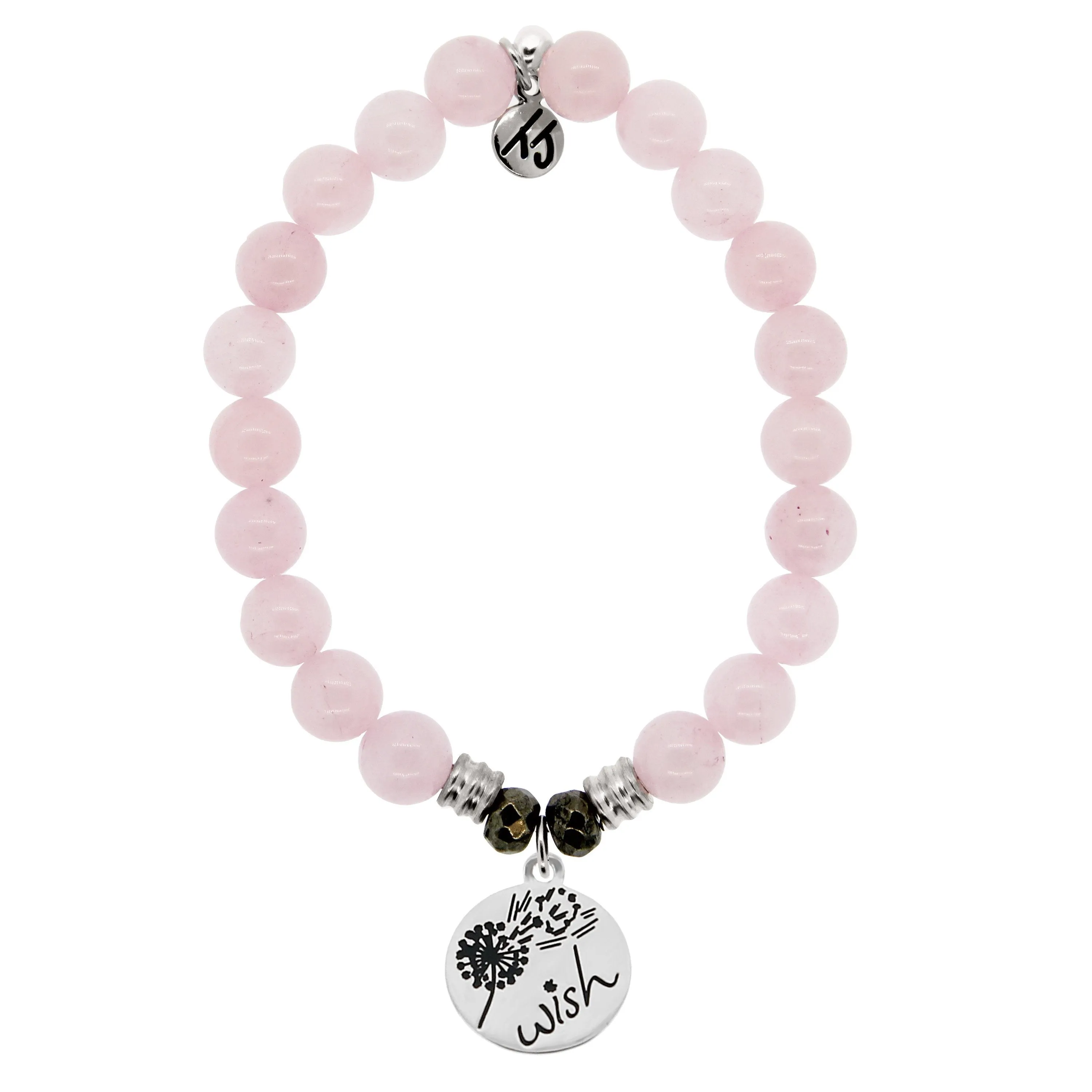 T.Jazelle- Rose Quartz Wish charm Bracelet